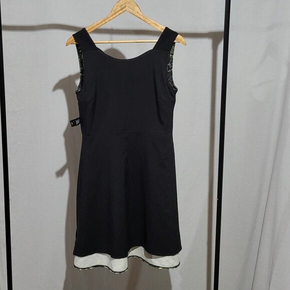 Kenneth Cole New York dress snake skin print sleeveless fit and flare neon green - Picture 9 of 14